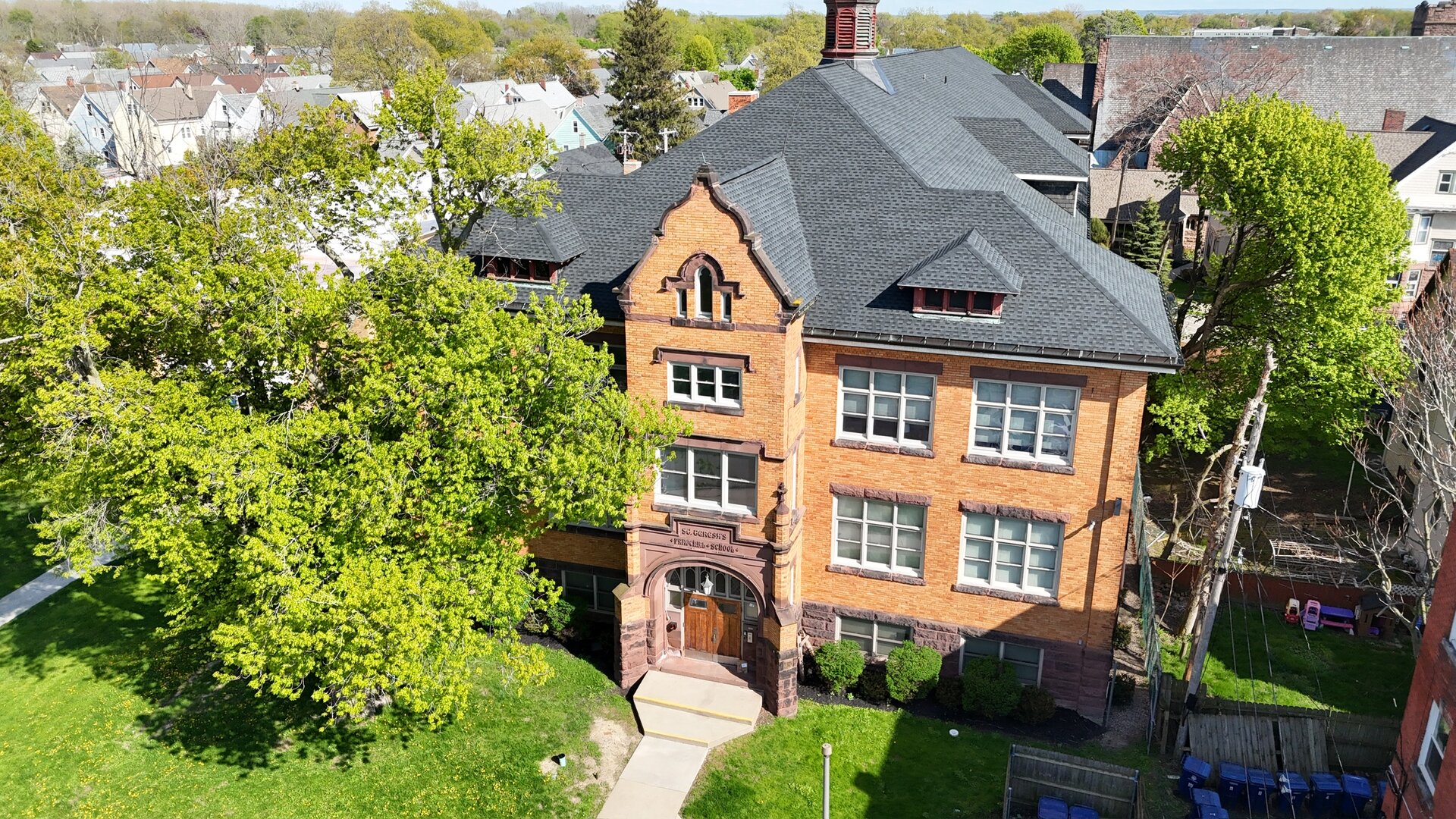 Building front entrance